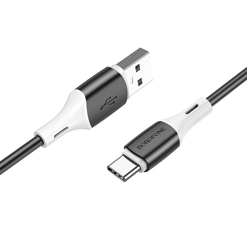 Kabel Borofone BX79 - USB na typ C - 3A 1 metr černý - náhled 1