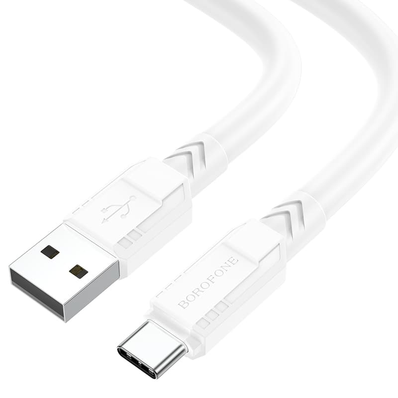 Kabel Borofone BX81 Goodway - USB na typ C - 3A 1 metr bílý - náhled 1