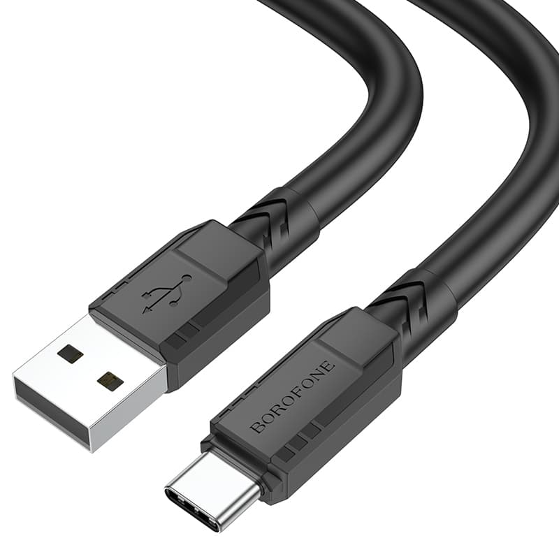Kabel Borofone BX81 Goodway - USB na typ C - 3A 1 metr černý - náhled 1