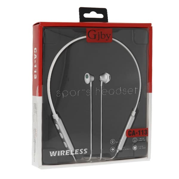Bluetooth sluchátka GJBY SPORTS CA-113 bílá - náhled 1