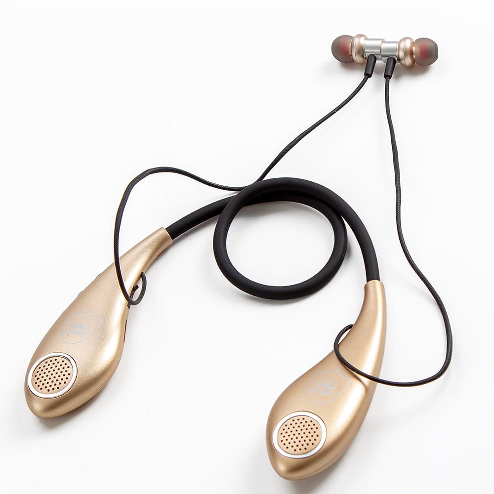 Bluetooth sluchátka GJBY SPORTS CA-129 zlatá - náhled 1