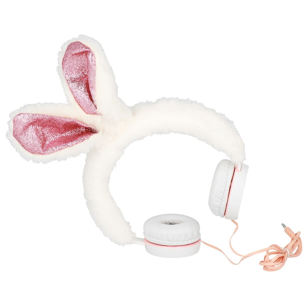 Sluchátka GJBY Plush Rabbit bílá - náhled 1