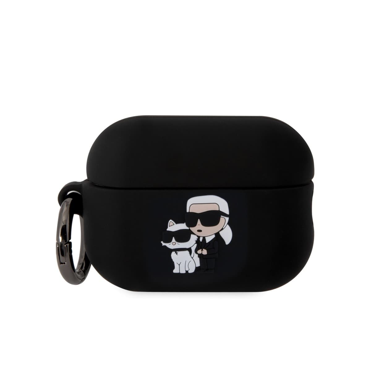 Karl Lagerfeld 3D Logo NFT Karl and Choupette Silikonové Pouzdro pro AirPods Pro 2 Black - náhled 1