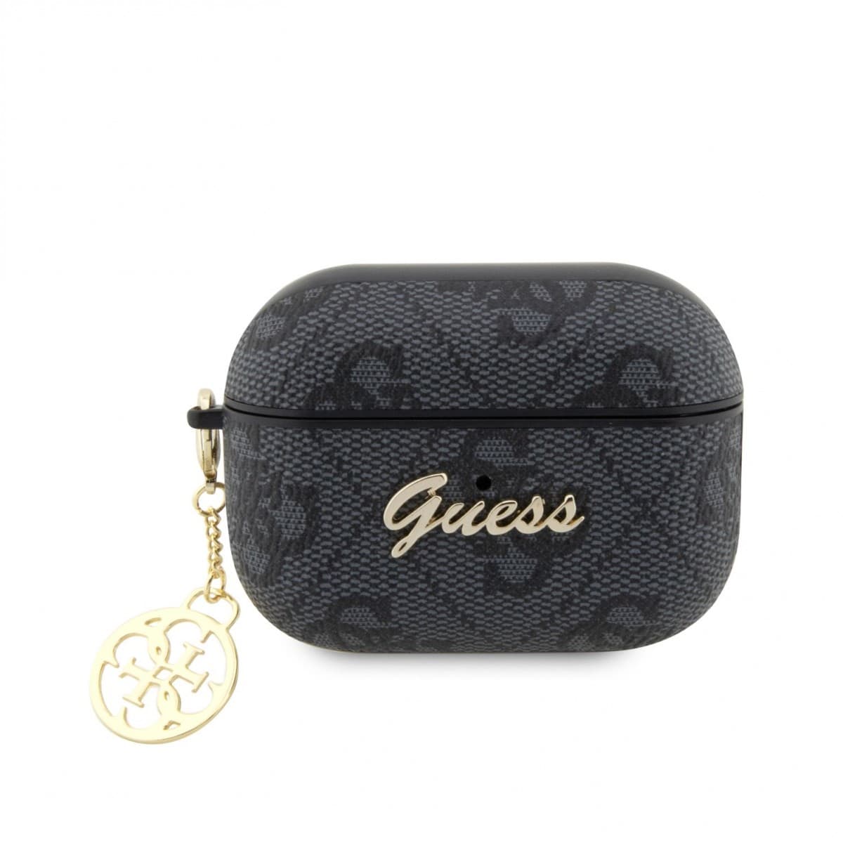 Pouzdro Guess 4G Script Charms PC/PU pro Airpods Pro 2 Black - náhled 1