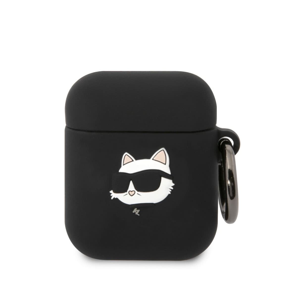 Karl Lagerfeld 3D Logo NFT Choupette Head Silikonové Pouzdro pro Airpods 1/2 Black - náhled 1