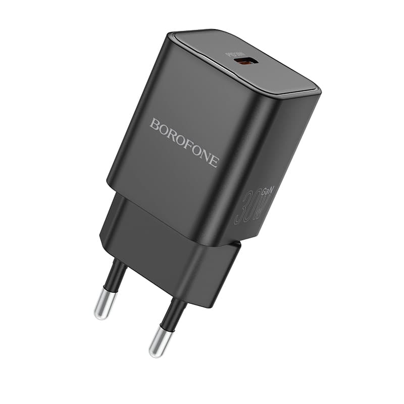 Adaptér Borofone BN13 s funkcí rychlonabíjení 30W černý - náhled 1