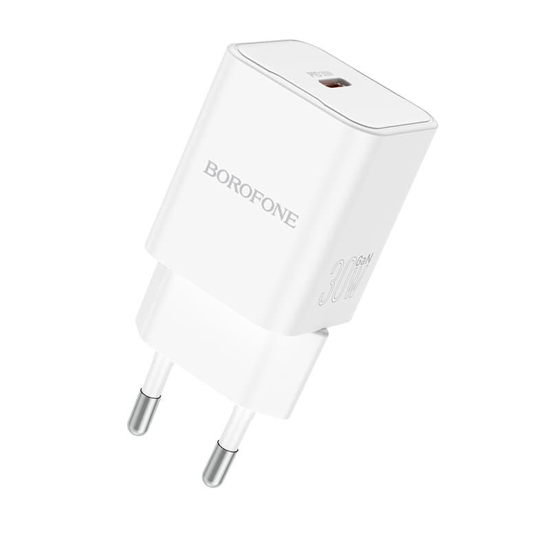 Adaptér Borofone BN13 s funkcí rychlonabíjení 30W bílý - náhled 1