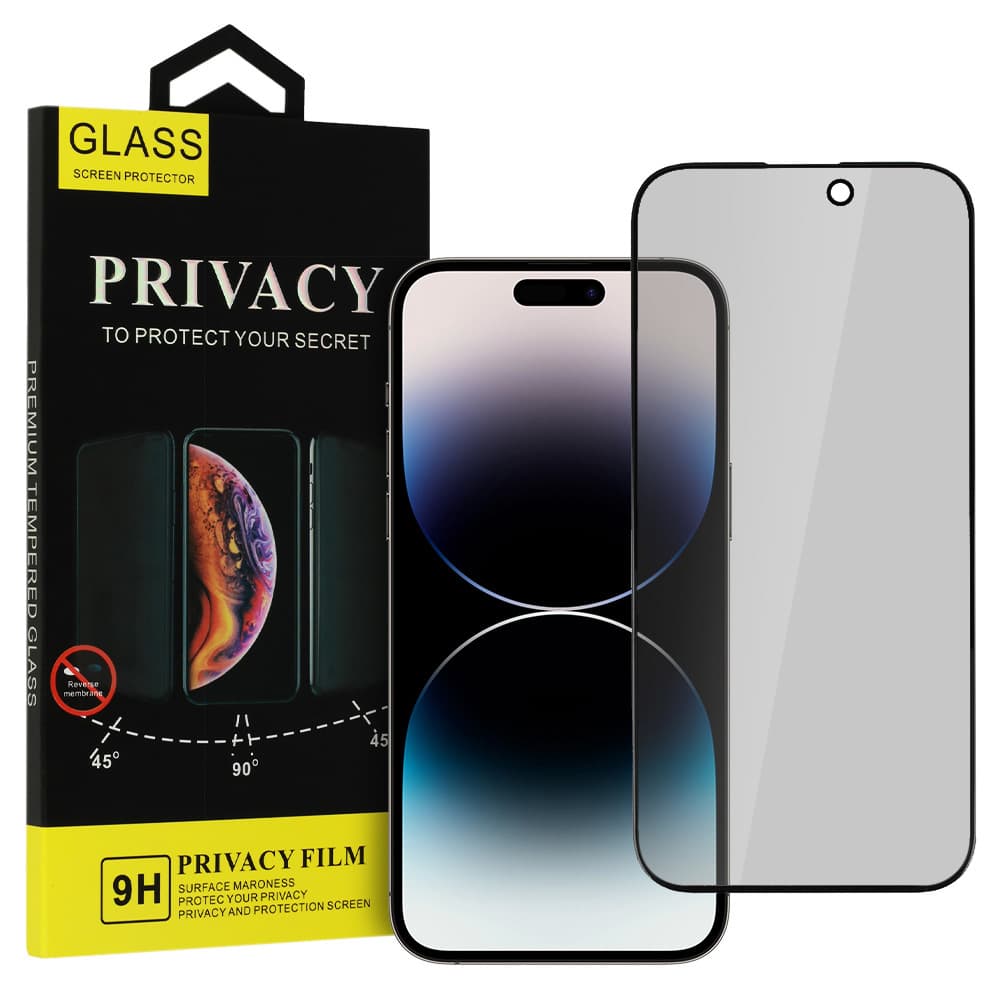 Tvrzené sklo Privacy Glass pro OPPO A58 4G BLACK - náhled 1