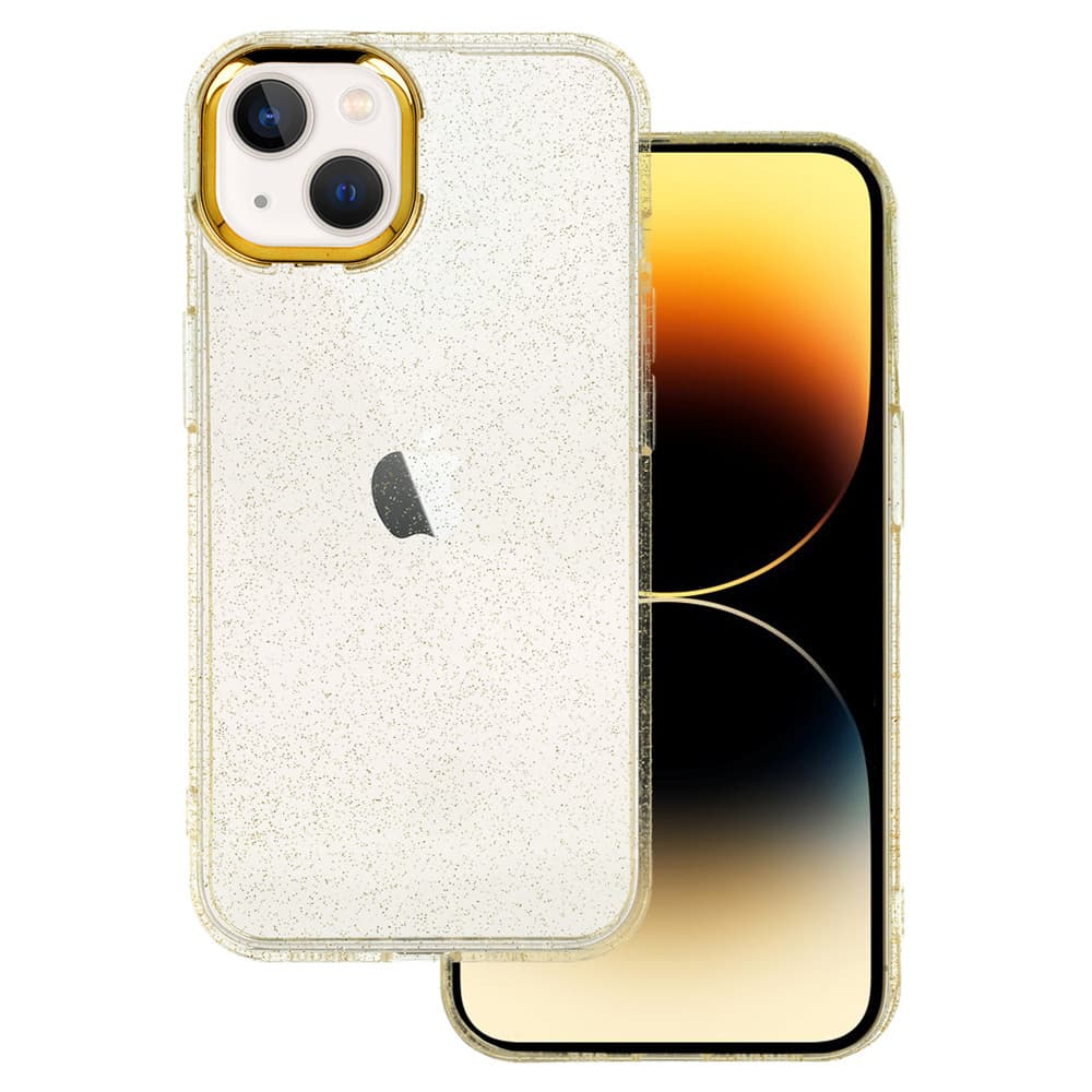 Tel Protect Gold Glitter Case pro Iphone 14 zlatý - náhled 1