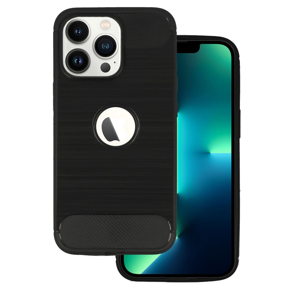 Zadní pouzdro CARBON pro IPHONE 13 PRO MAX Black - náhled 1