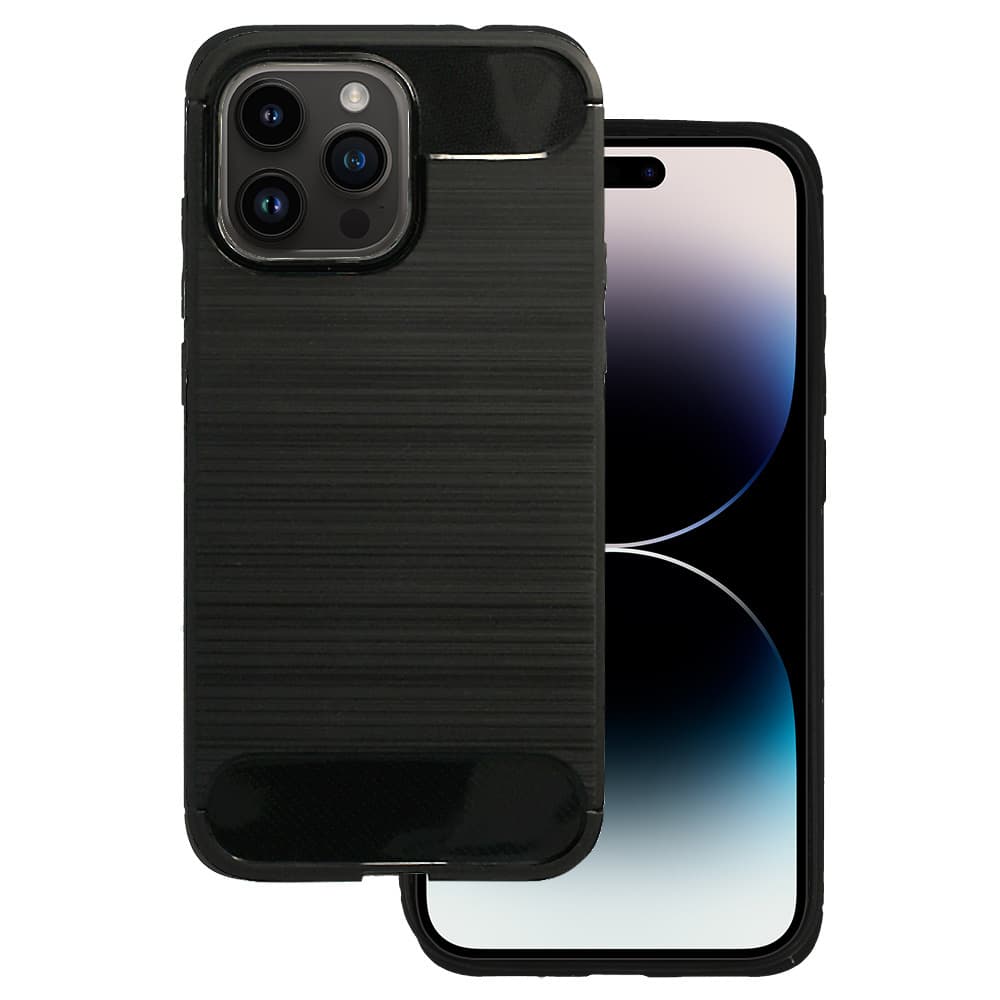 Zadní kryt CARBON pro IPHONE 14 PRO Black - náhled 1