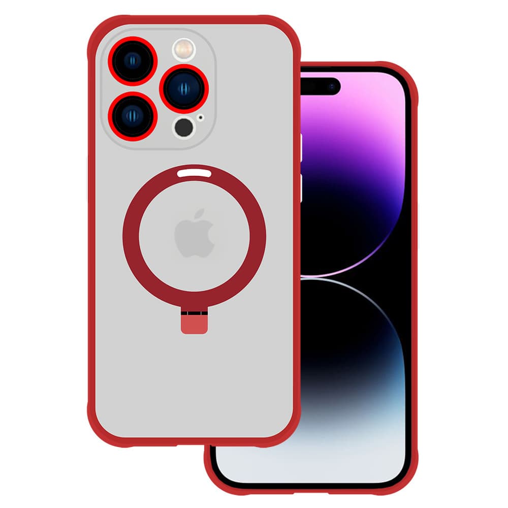Tel Protect Magical Magsafe Stand Case pro Iphone 15 Plus červený - náhled 1