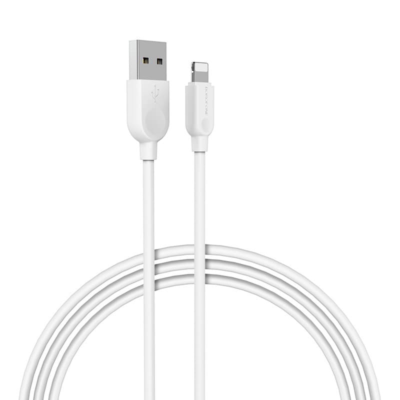 Kabel Borofone BX14 LinkJet - USB na Lightning - 2,4A 1 metr bílý - náhled 1