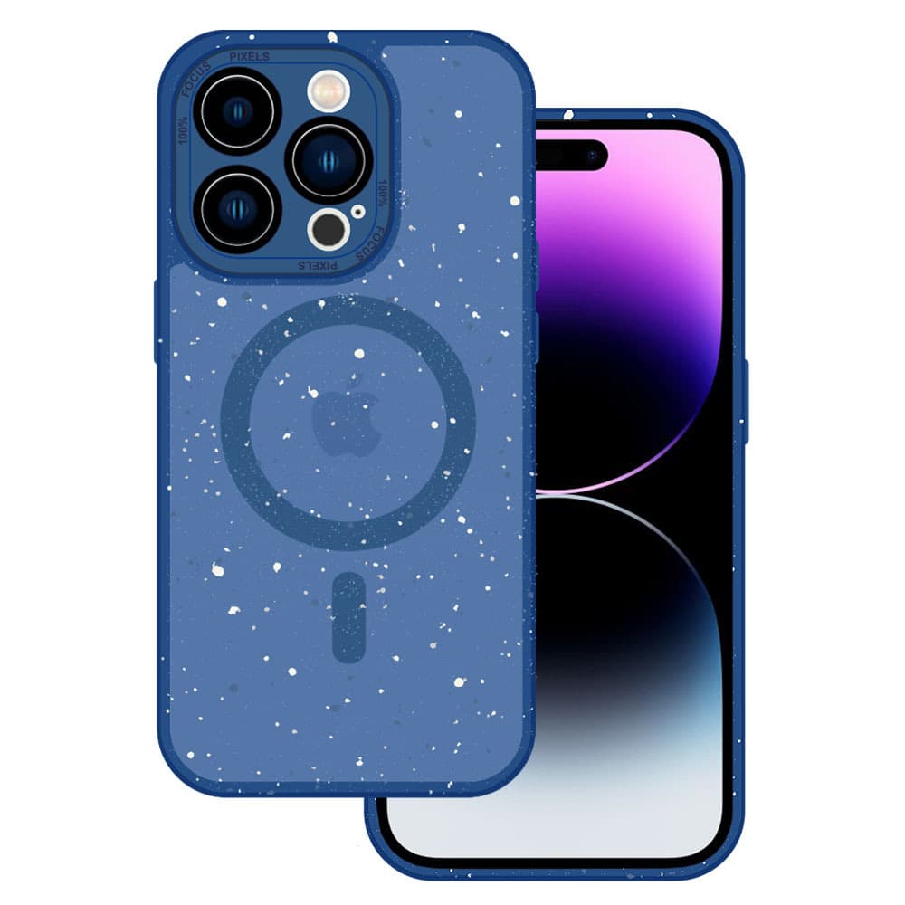 Tel Protect Magnetic Splash Frosted Case pro Iphone 15 Navy - náhled 1