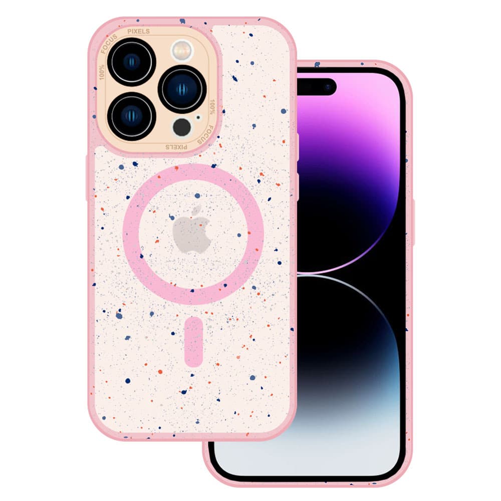 Tel Protect Magnetic Splash Frosted Case pro Iphone 15 Plus Světle růžová - náhled 1