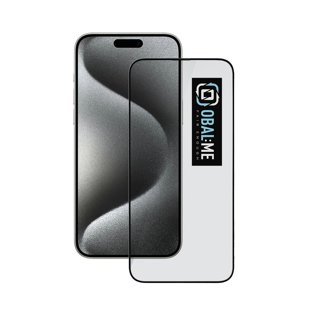 OBAL:ME 5D Tvrzené Sklo pro Apple iPhone 15 Pro Max Black - náhled 1