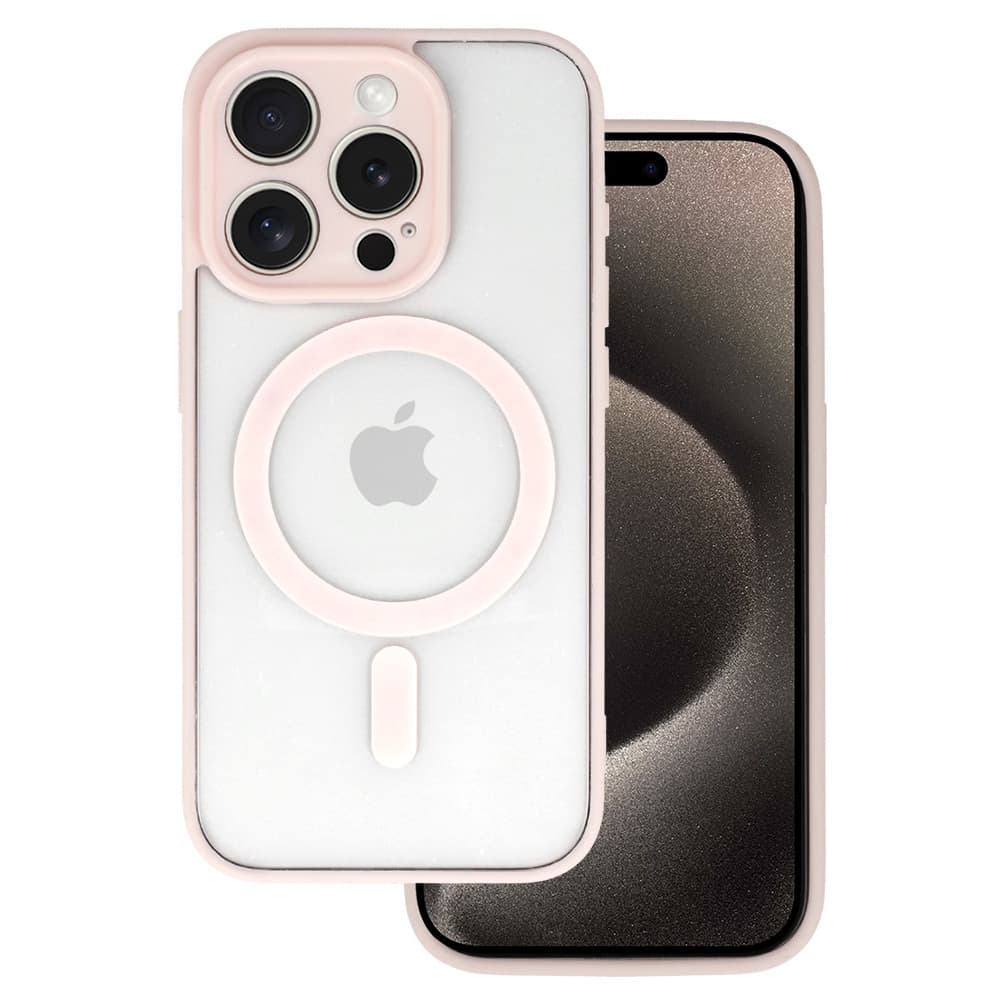 Zadní kryt Acrylic Color Magsafe pro Iphone 12 Pro Max světle růžový - náhled 1