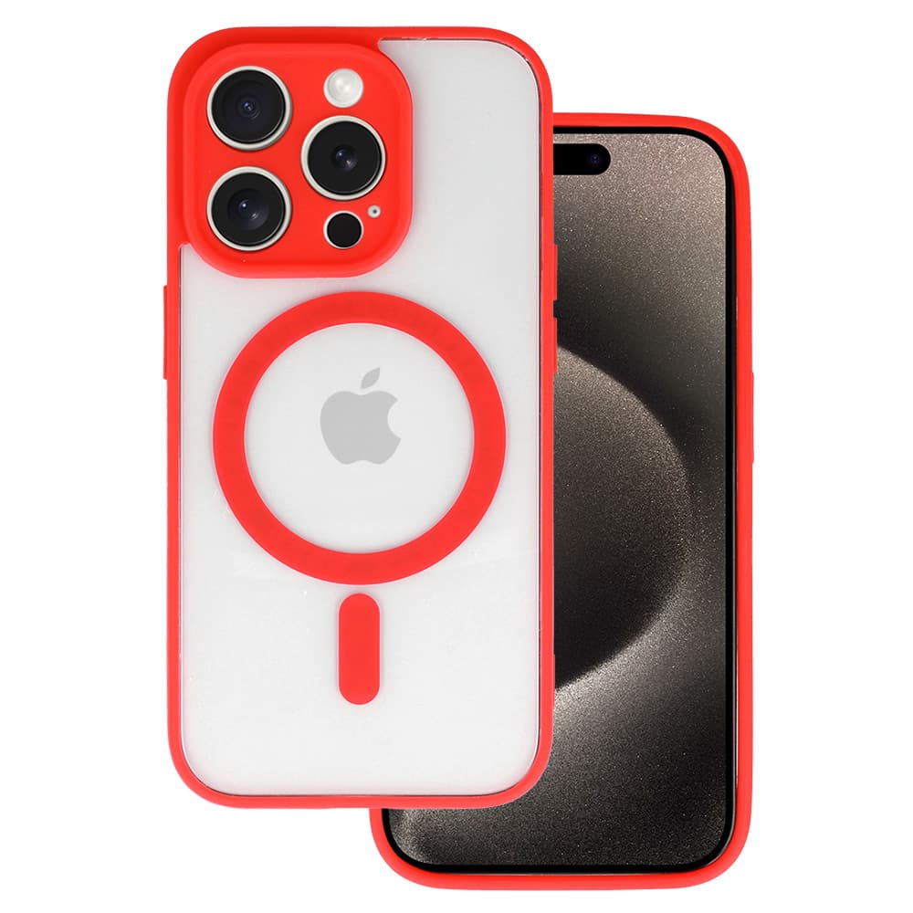Zadní kryt Acrylic Color Magsafe pro Iphone 13 červený - náhled 1