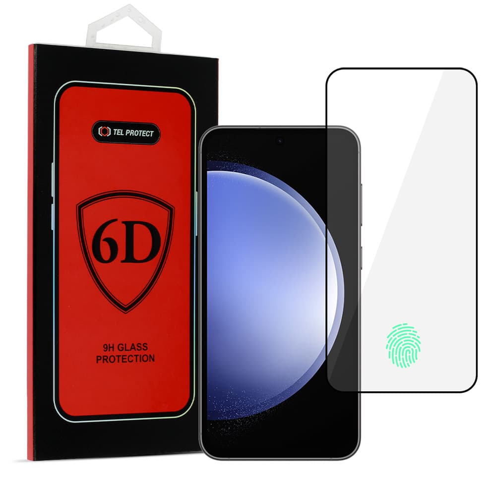 Tvrzené sklo Full Glue 6D pro SAMSUNG GALAXY S24 PLUS BLACK (s odemykáním otiskem prstu) - náhled 1