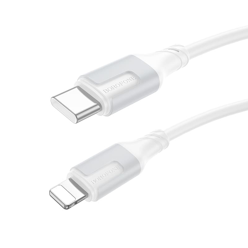 Borofone kabel BX101 Creator - Type C to Lightning - PD 27W 3A 1 metr bílý - náhled 1