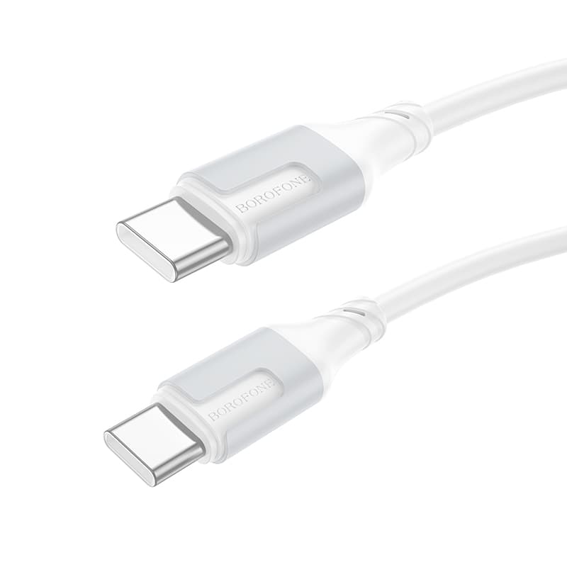 Borofone kabel BX101 Creator - typ C na typ C - 60W 3A 1 metr bílý - náhled 1