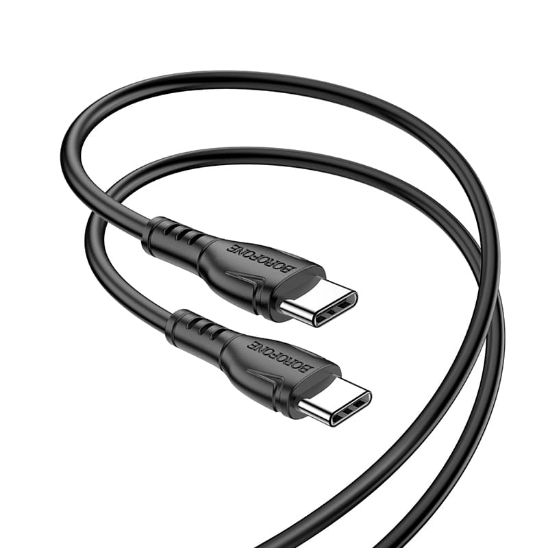 Kabel Borofone BX51 Triumph - typ C na typ C - 60W 1 metr černý - náhled 1