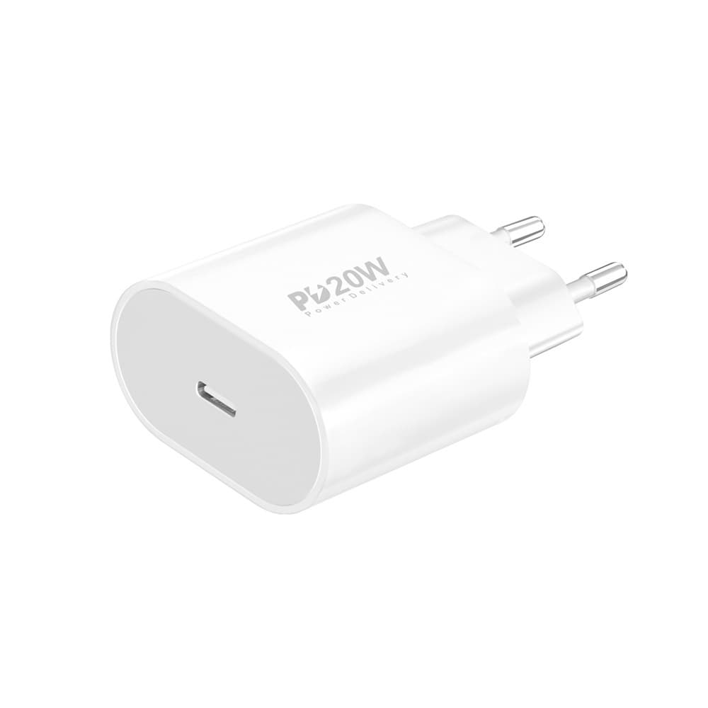Adaptér Foneng EU39 - Typ C - 20W 3A bílý - náhled 1