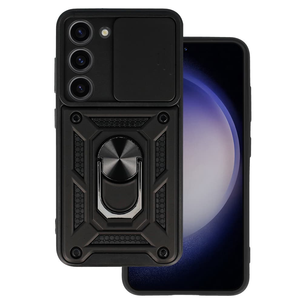 Slide Camera Armor Case pro Samsung Galaxy S23 Plus Black - náhled 1