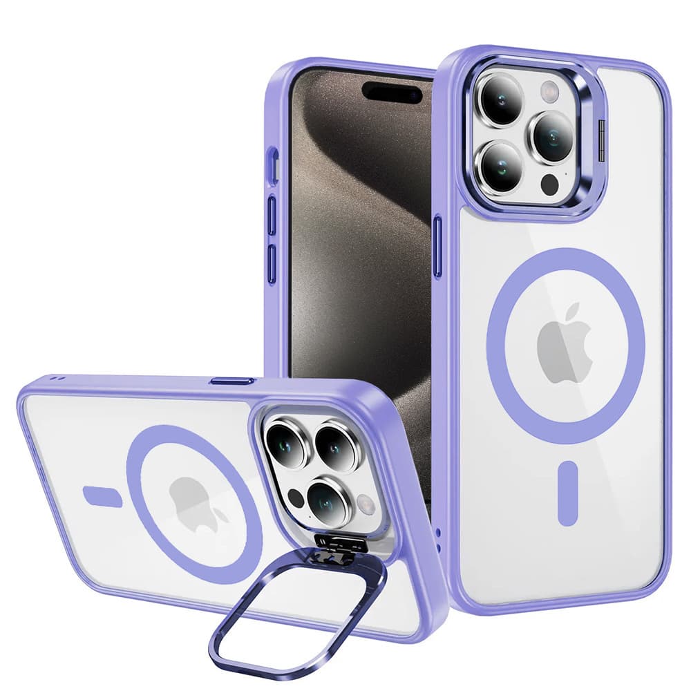 Tel Protect Kickstand Magsafe pouzdro pro Iphone 13 Pro světle fialové - náhled 1