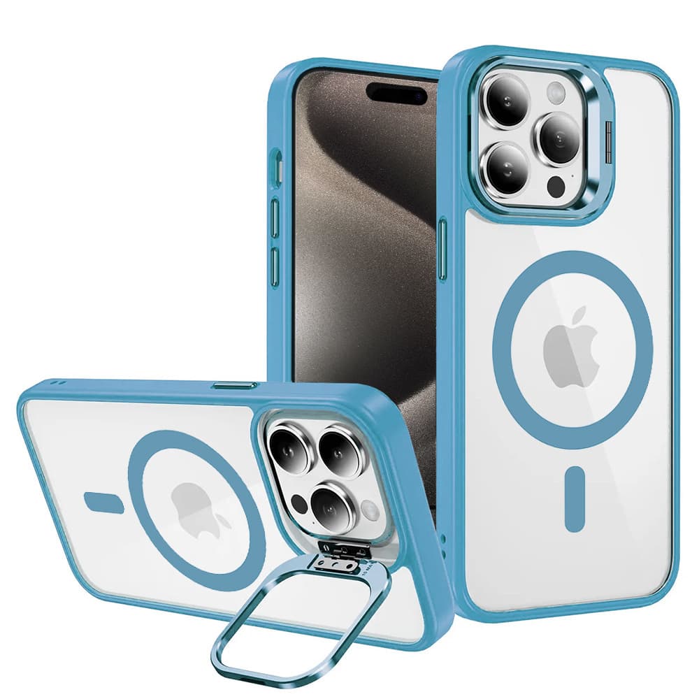 Tel Protect Kickstand Magsafe pouzdro pro Iphone 13 Pro modré - náhled 1