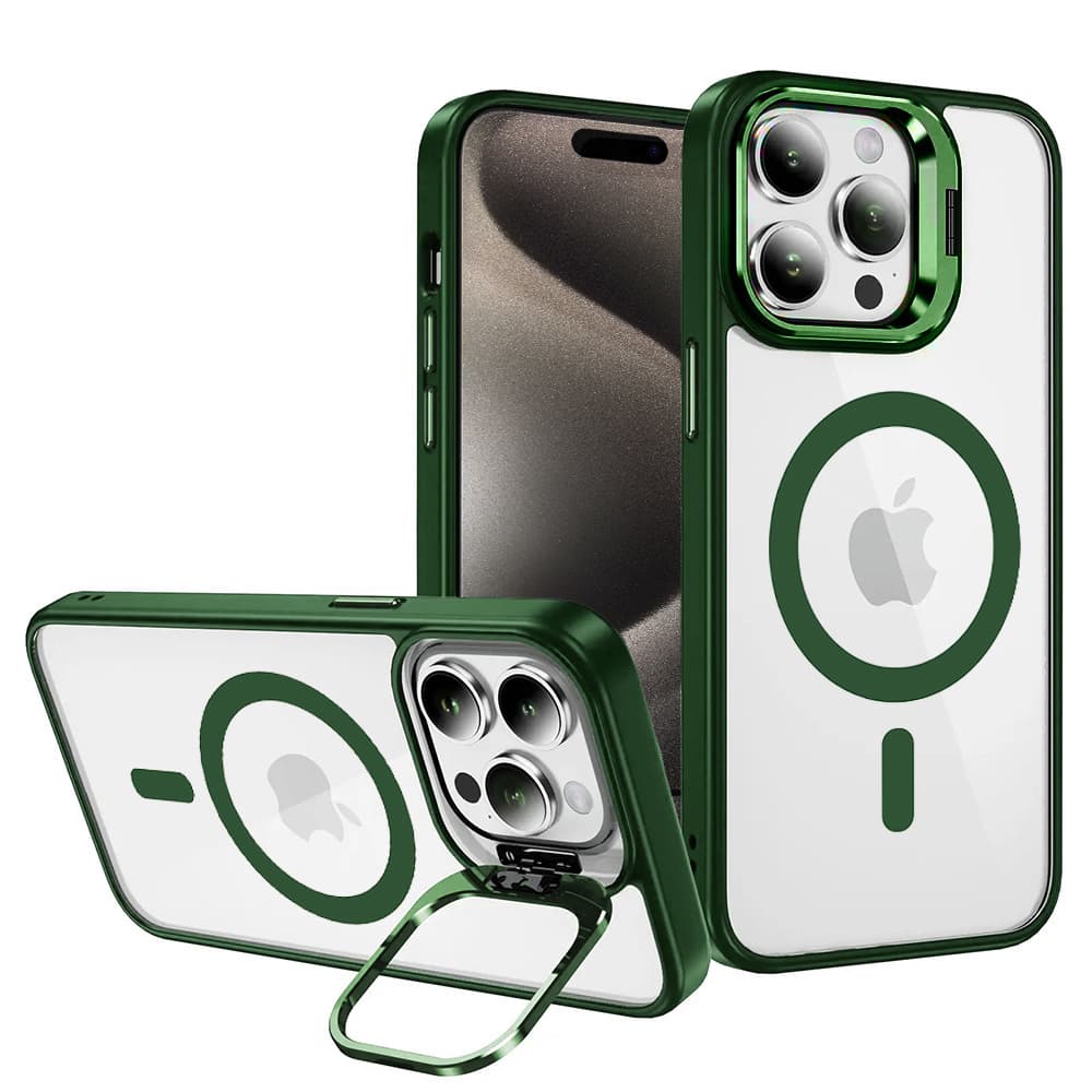 Tel Protect Kickstand Magsafe pouzdro pro Iphone 13 Pro zelené - náhled 1