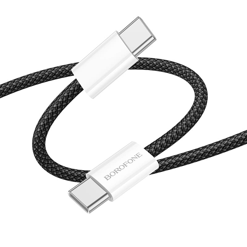 Borofone Cable BX103 Original - Typ C na Typ C - 60W 3A 1 metr černý - náhled 1