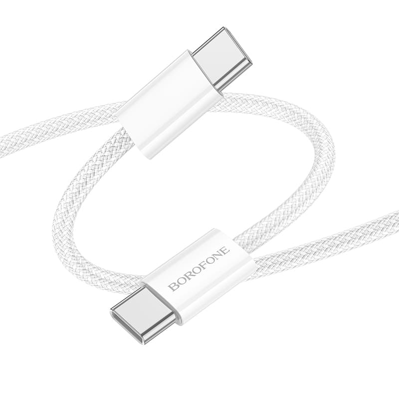 Borofone Cable BX103 Original - Typ C na Typ C - 60W 3A 1 metr bílý - náhled 1
