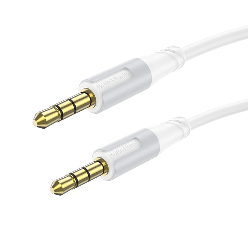 Audio kabel Borofone BL19 Creator jack 3,5 mm na jack 3,5 mm bílý - náhled 1