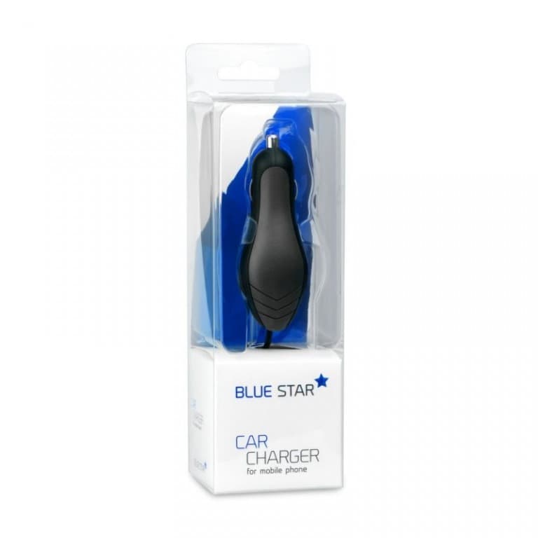Nabíječka do auta Blue Star 1A microUSB černá - náhled 1