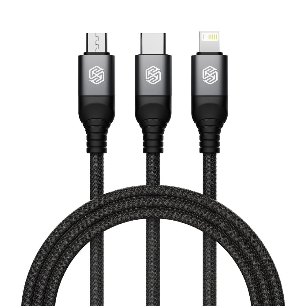 Nillkin Datový Kabel Swift Pro 3v1 1,5m Black - náhled 1