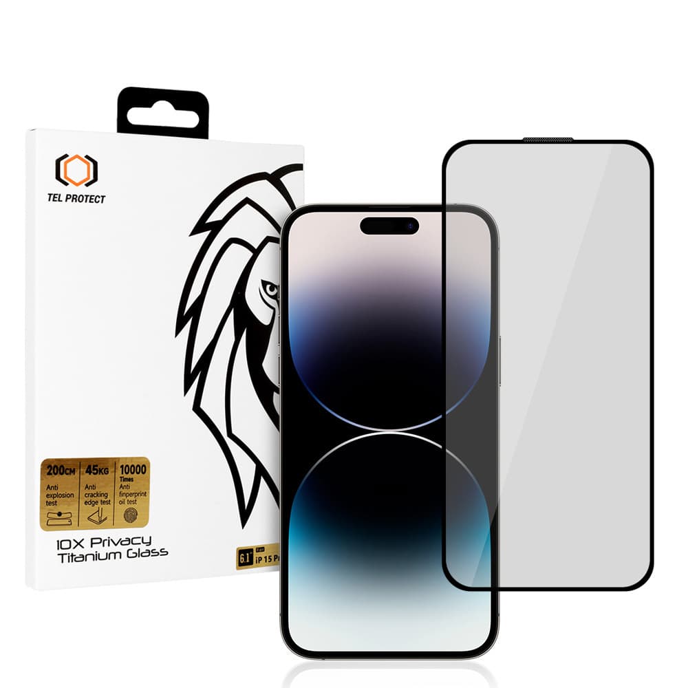 Tvrzené sklo 10X Privacy Titanium pro Iphone 14 Plus - náhled 1