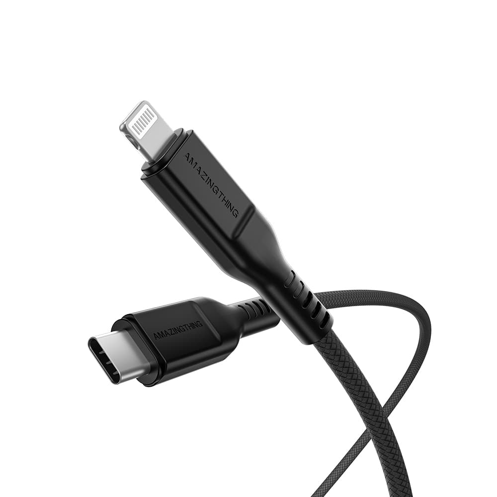 Datový kabel Amazing Thing Tough Pro CLC120MTOBK - Typ C na Lightning - PD 30W 3,2A 1,2 m černý - náhled 1