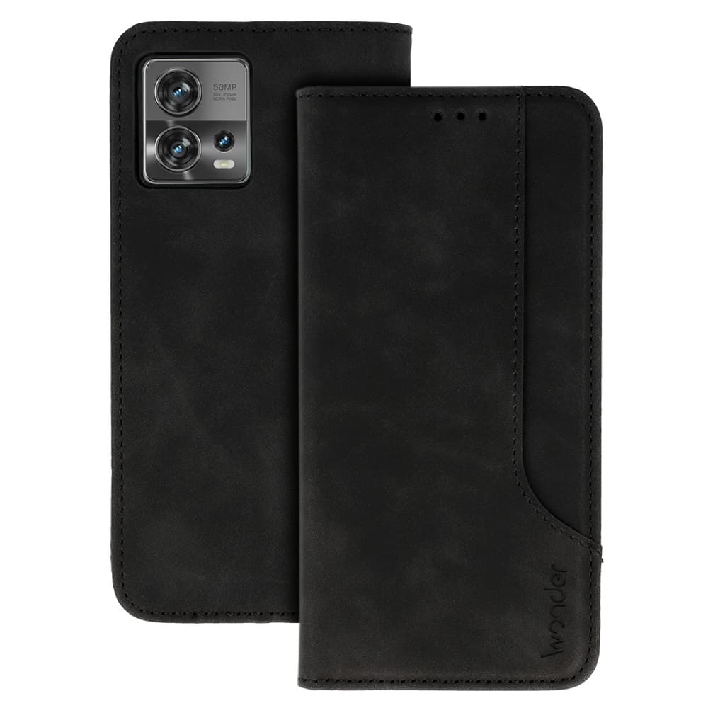Knížkové pouzdro Wonder Prime pro Motorola Edge 30 Fusion černé - náhled 1