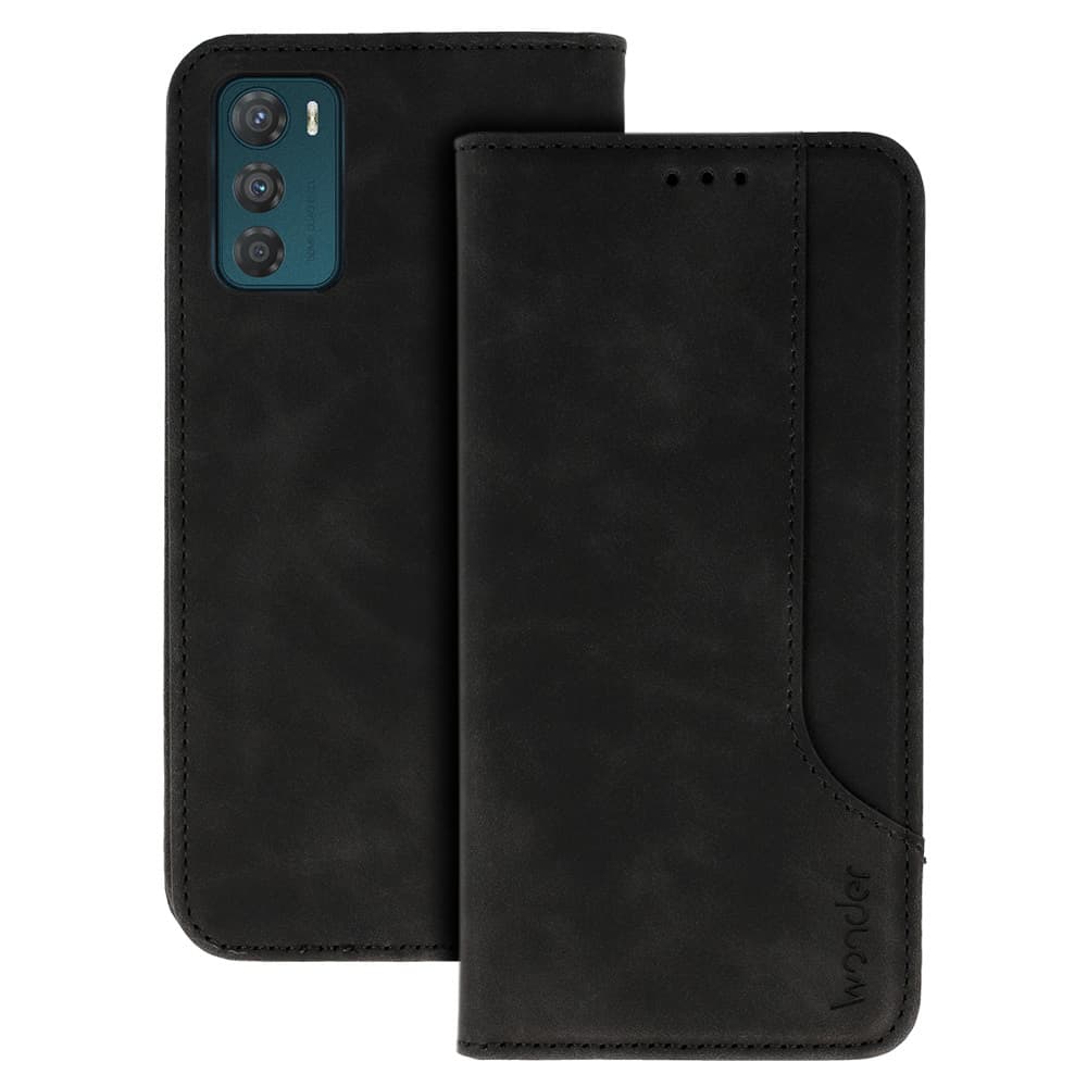 Knížkové pouzdro Wonder Prime pro Motorola Moto G42 černé - náhled 1