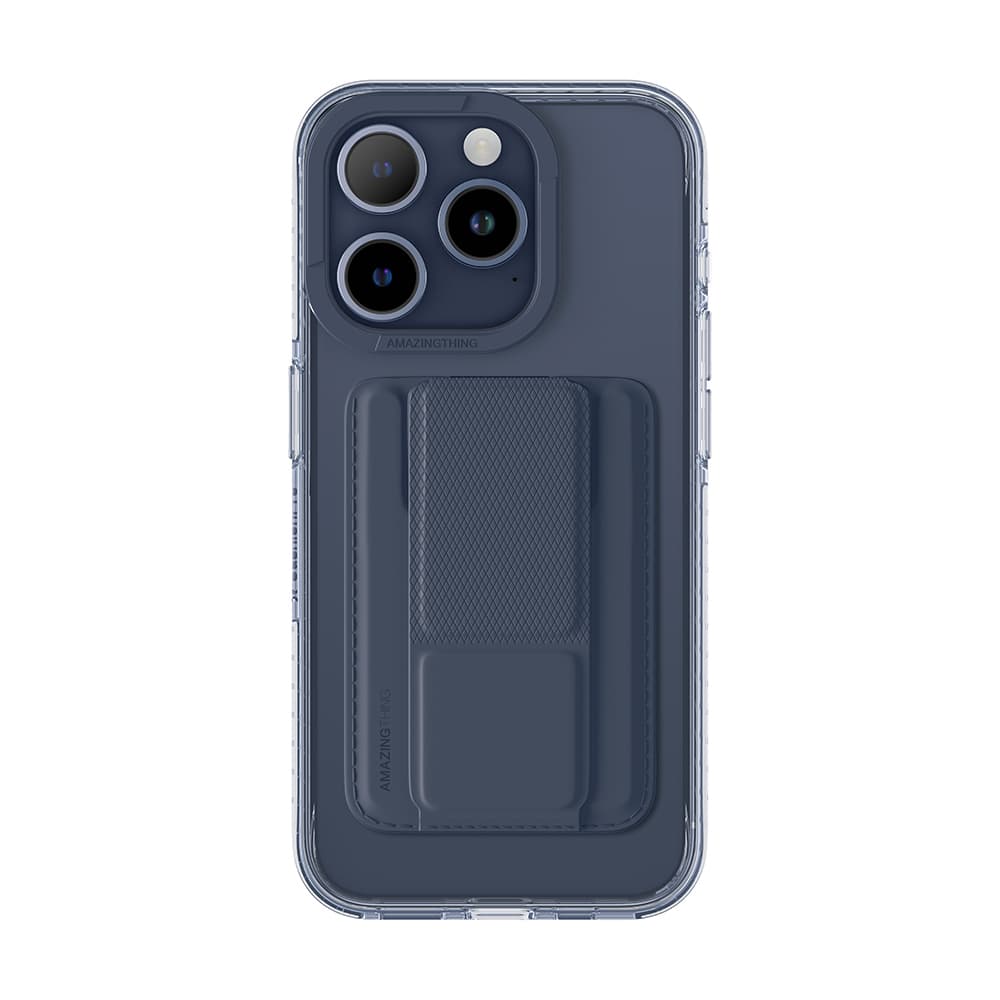 Zadní kryt Amazing Thing Titan Pro Mag Wallet Case 10FT IP156.1PTWBU pro iPhone 15 Pro navy se stojánkem - náhled 1