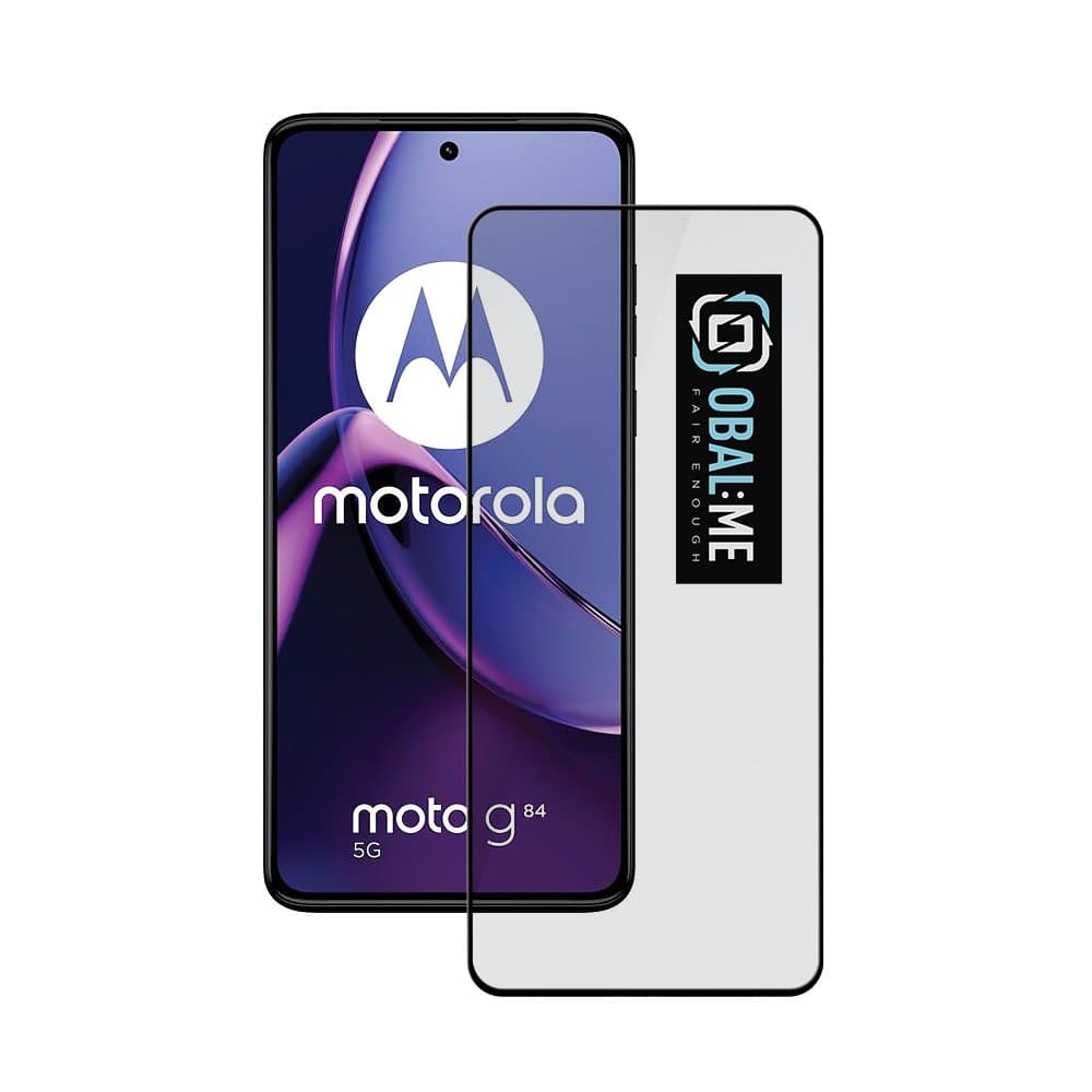 OBAL:ME 5D Tvrzené Sklo pro Motorola Moto G84 5G Black - náhled 1