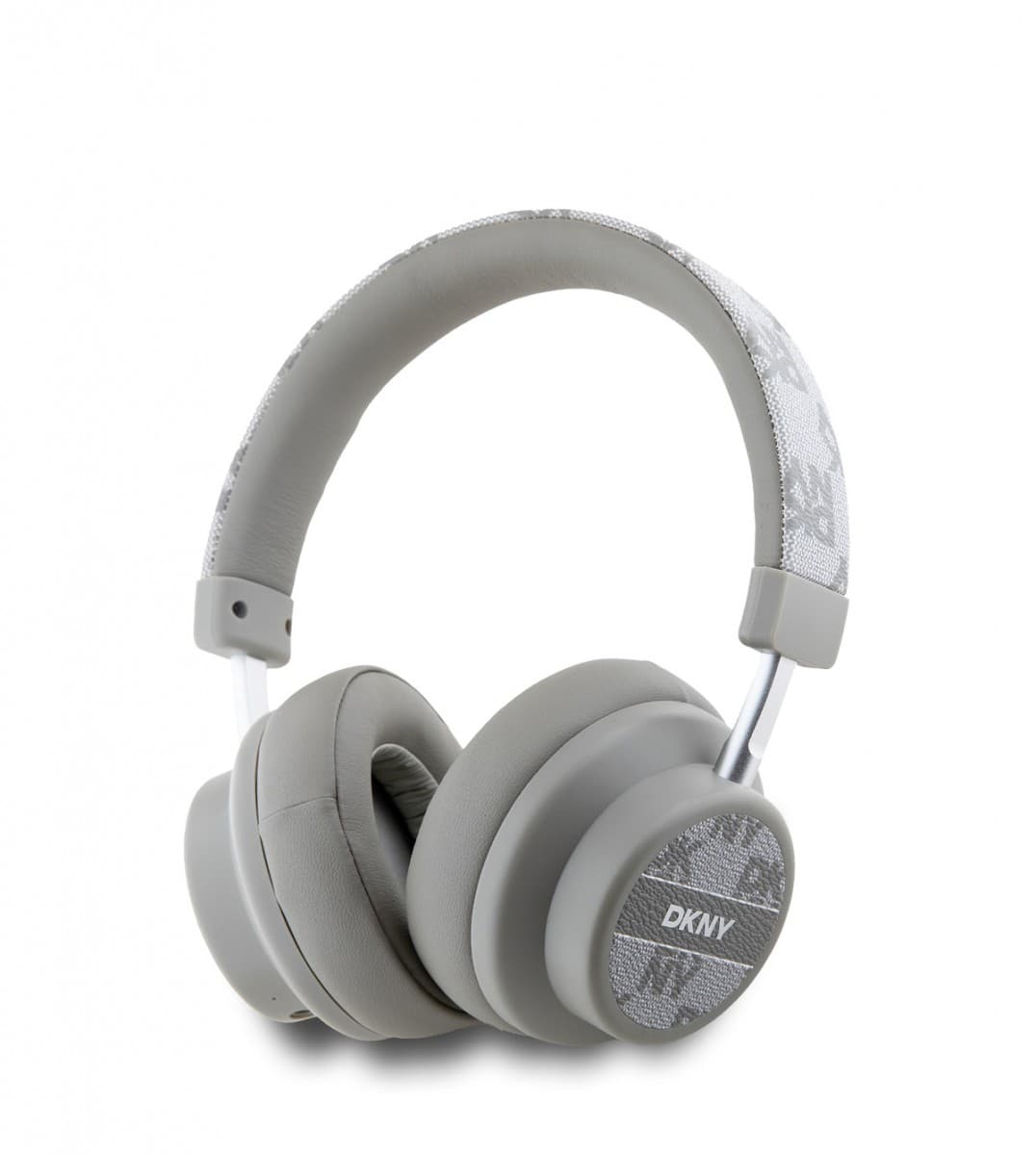 Sluchátka DKNY PU Leather Checkered Pattern Bluetooth Stereo Headphone Biege - náhled 1
