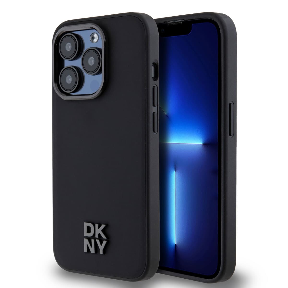 Zadní Kryt DKNY PU Leather Stack Logo Magsafe pro iPhone 15 Pro Max černý - náhled 1