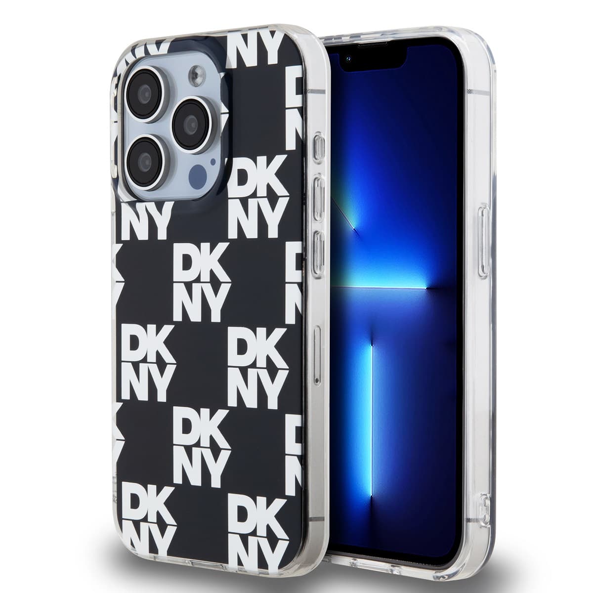 Zadní Kryt DKNY PC/TPU Checkered Pattern pro iPhone 15 Pro Max černý - náhled 1