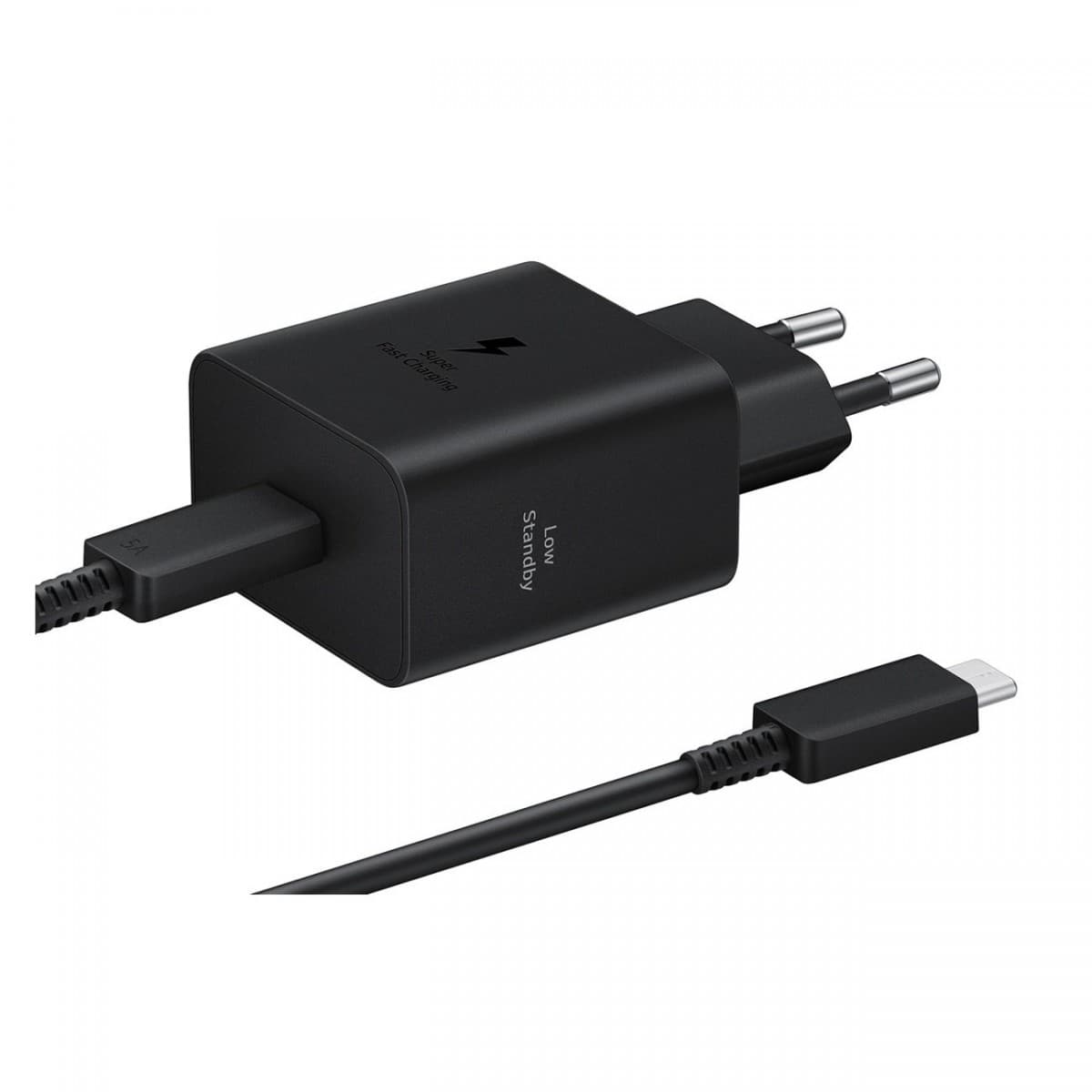 Originální rychlonabíječka Samsung EP-T4511XBE včetně USB-C datového kabelu 45W černá - náhled 1