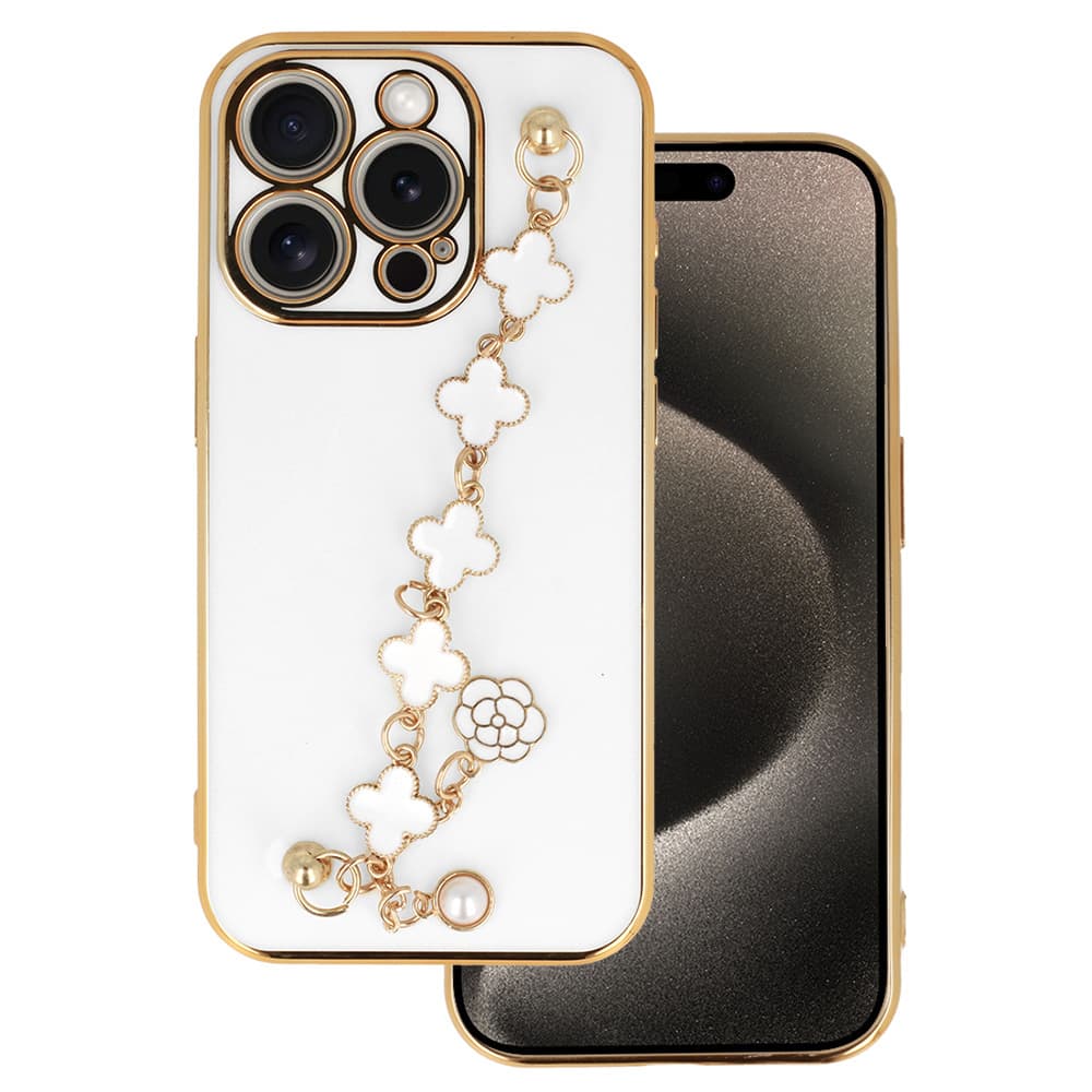 Trend Case pro iPhone 15 Pro design 3 bílé - náhled 1