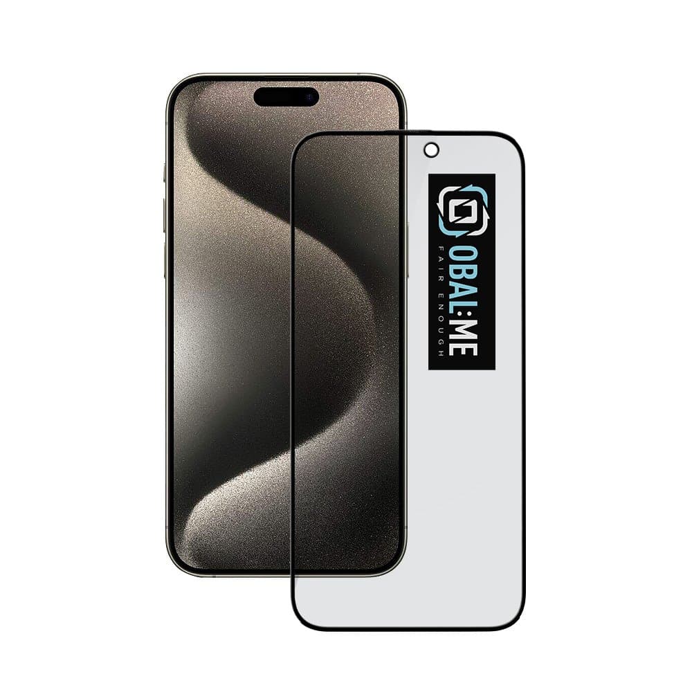 OBAL:ME Privacy 5D Tvrzené Sklo pro Apple iPhone 15 Pro Max Black - náhled 1