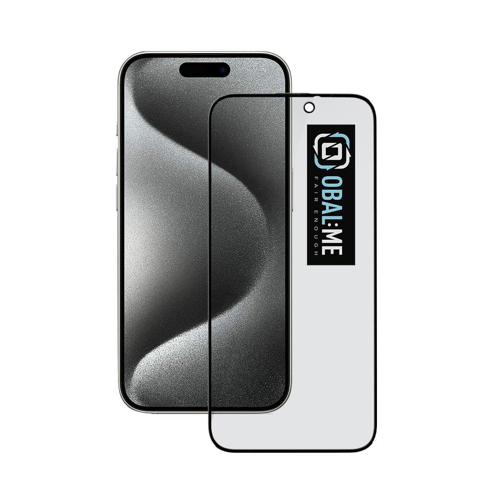 OBAL:ME Privacy 5D Tvrzené Sklo pro Apple iPhone 15 Pro Black - náhled 1