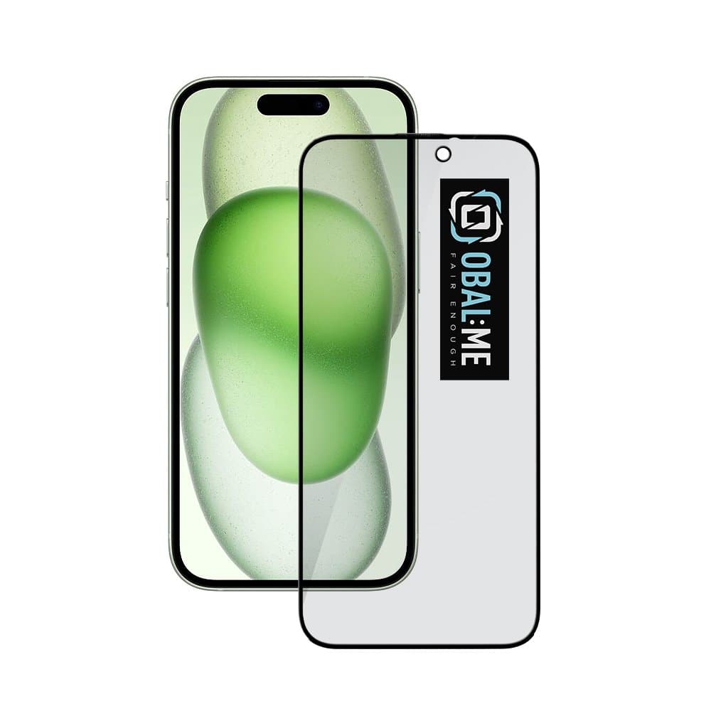 OBAL:ME Privacy 5D Tvrzené Sklo pro Apple iPhone 15 Black - náhled 1